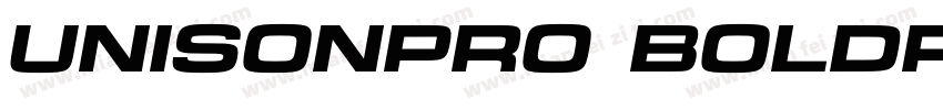 UnisonPro BoldRoundItalic字体转换